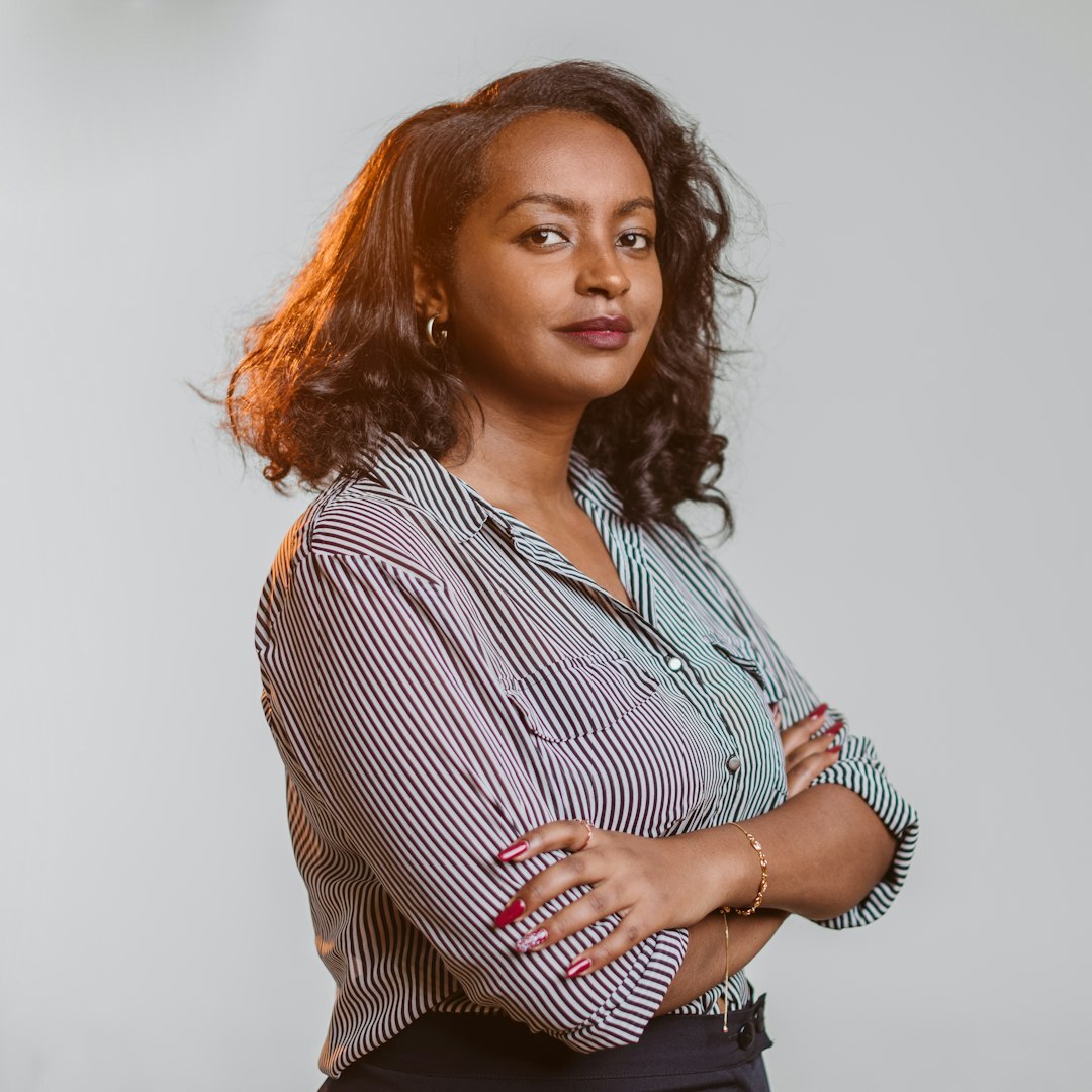 Professional female broadcast engineer portrait