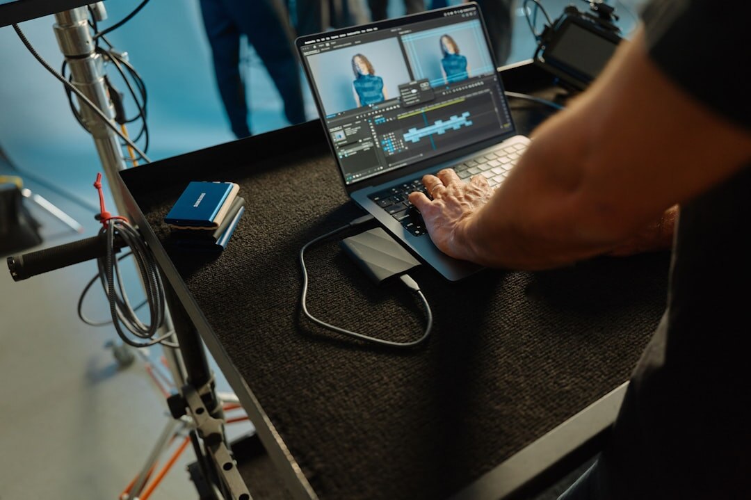 Video connections and cables in broadcast setup